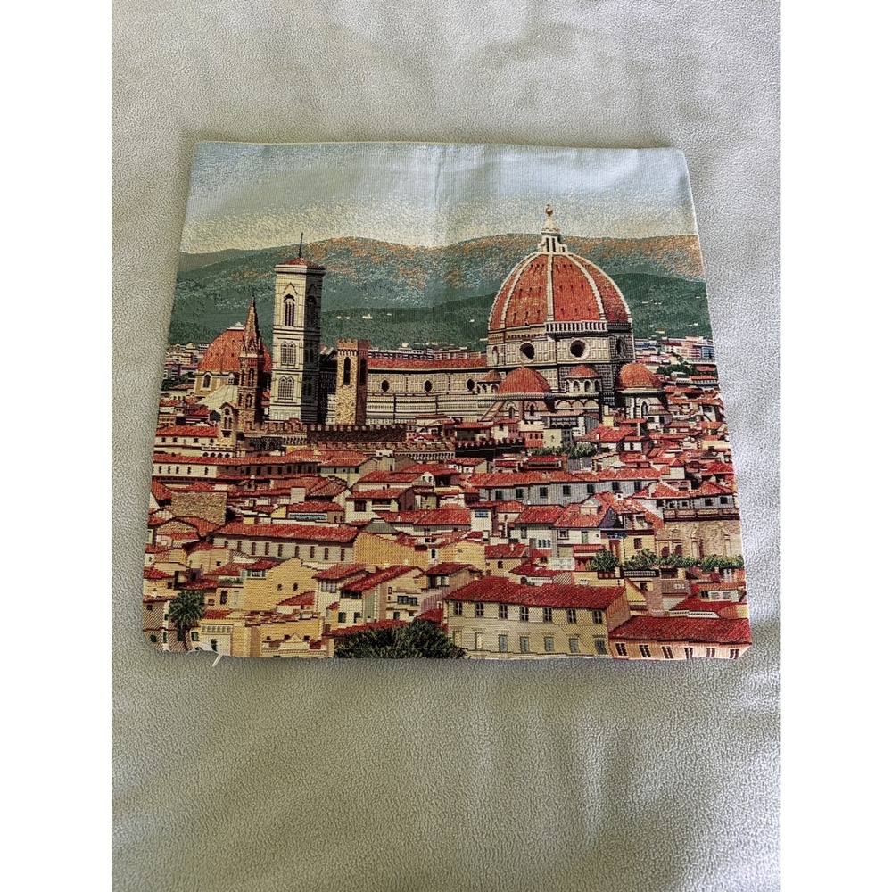 Tapestry‎ Pillow Cover 17x17 Florence Italy Duomo Tessuto Gobelin Tapestry